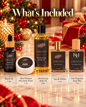 Load image into Gallery viewer, Ambition 🎁 Men Holiday Deluxe Body Care Fragrance Gift Set * Spicy Berry Citrus Amber