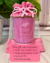 Load image into Gallery viewer, ๐Breast Cancer Candle and Body Butter Gift Set