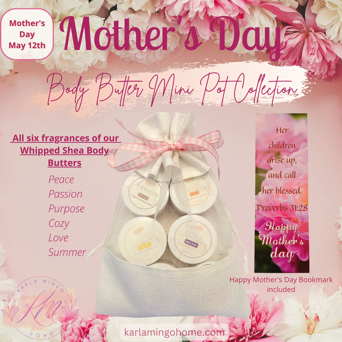 Mother's Day Shea Body Butter Mini Pot Collection