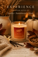 Load image into Gallery viewer, BLISS Candle*Vanilla,Sandalwood,Musk
