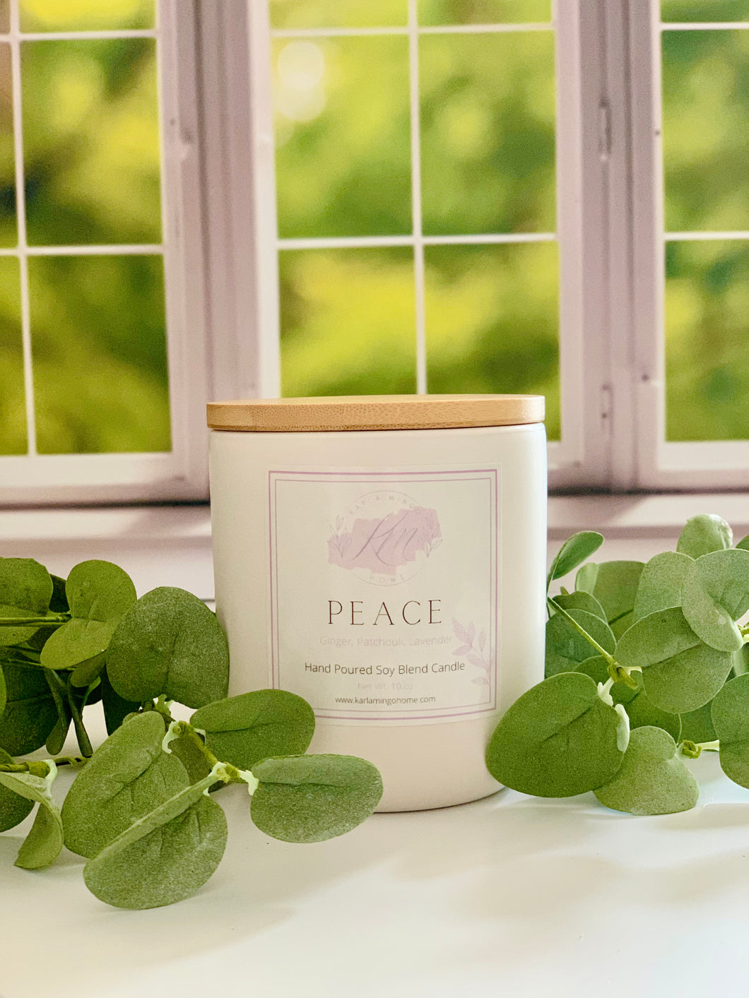 PEACE Candle*Ginger, Patchouli, Lavender