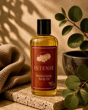Load image into Gallery viewer, INTENSE Men Moisturizing Body Oil*Mahogany,Lemongrass,Basil
