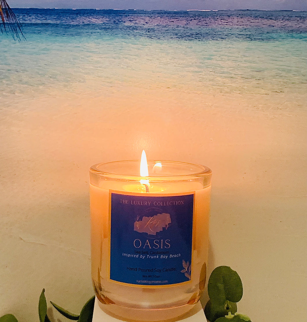 OASIS Luxury Candle*Sea Salt and Cardamom