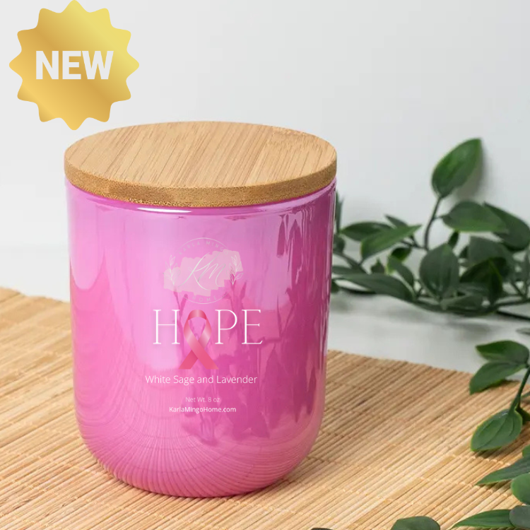Breast Cancer Inspired Candles