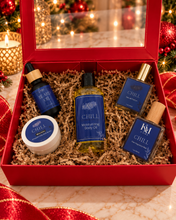 Load image into Gallery viewer, Chill 🎁 Men Holiday Deluxe Body Care Fragrance Gift Set * Sandalwood Amber Musk
