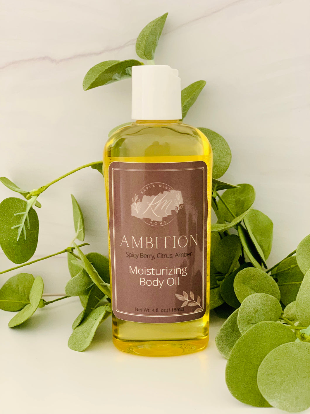 AMBITION Moisturizing Body Oil*Spicy Berry,Citrus,Amber