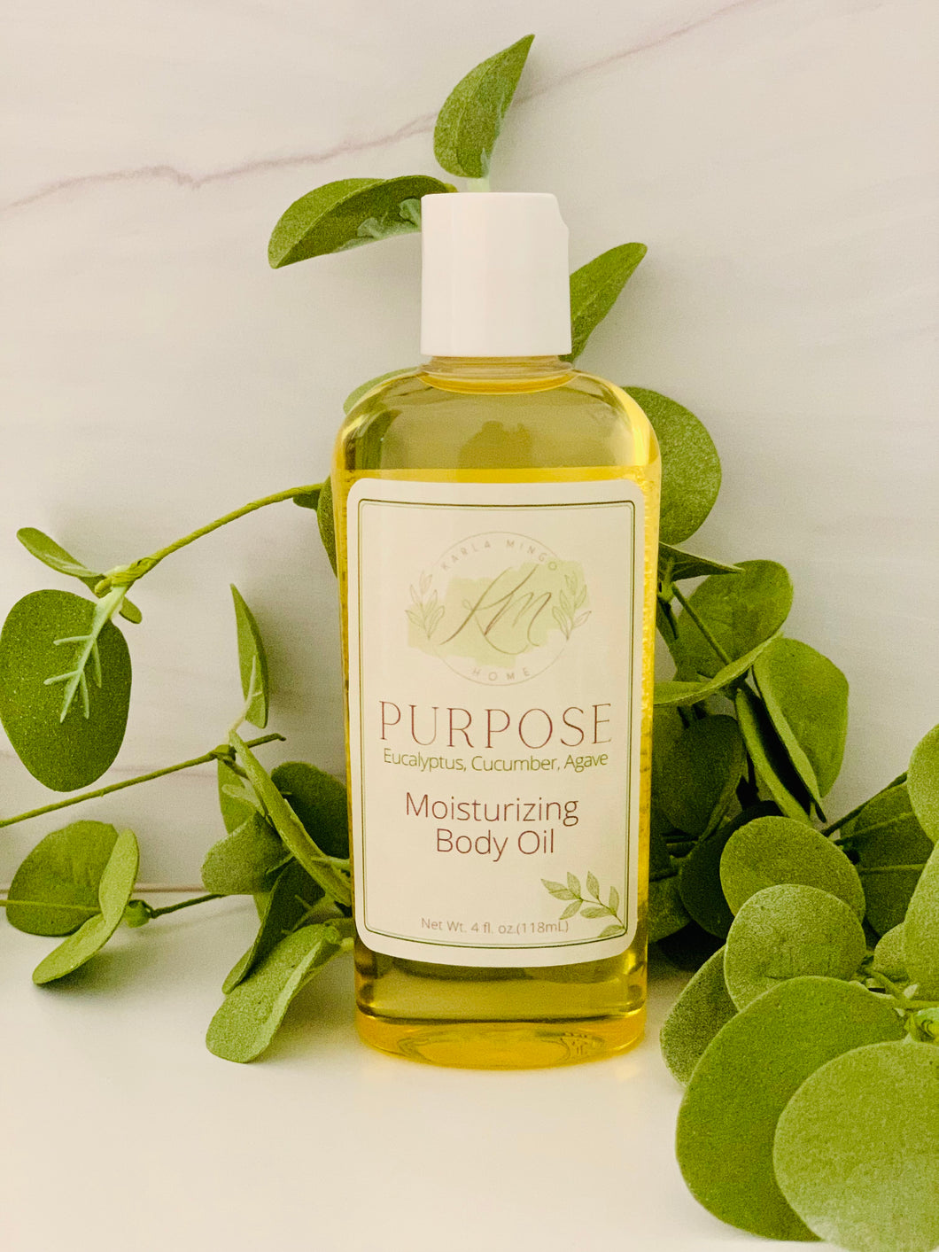 PURPOSE Moisturizing Body Oil*Eucalyptus Tea, Cucumber,Agave
