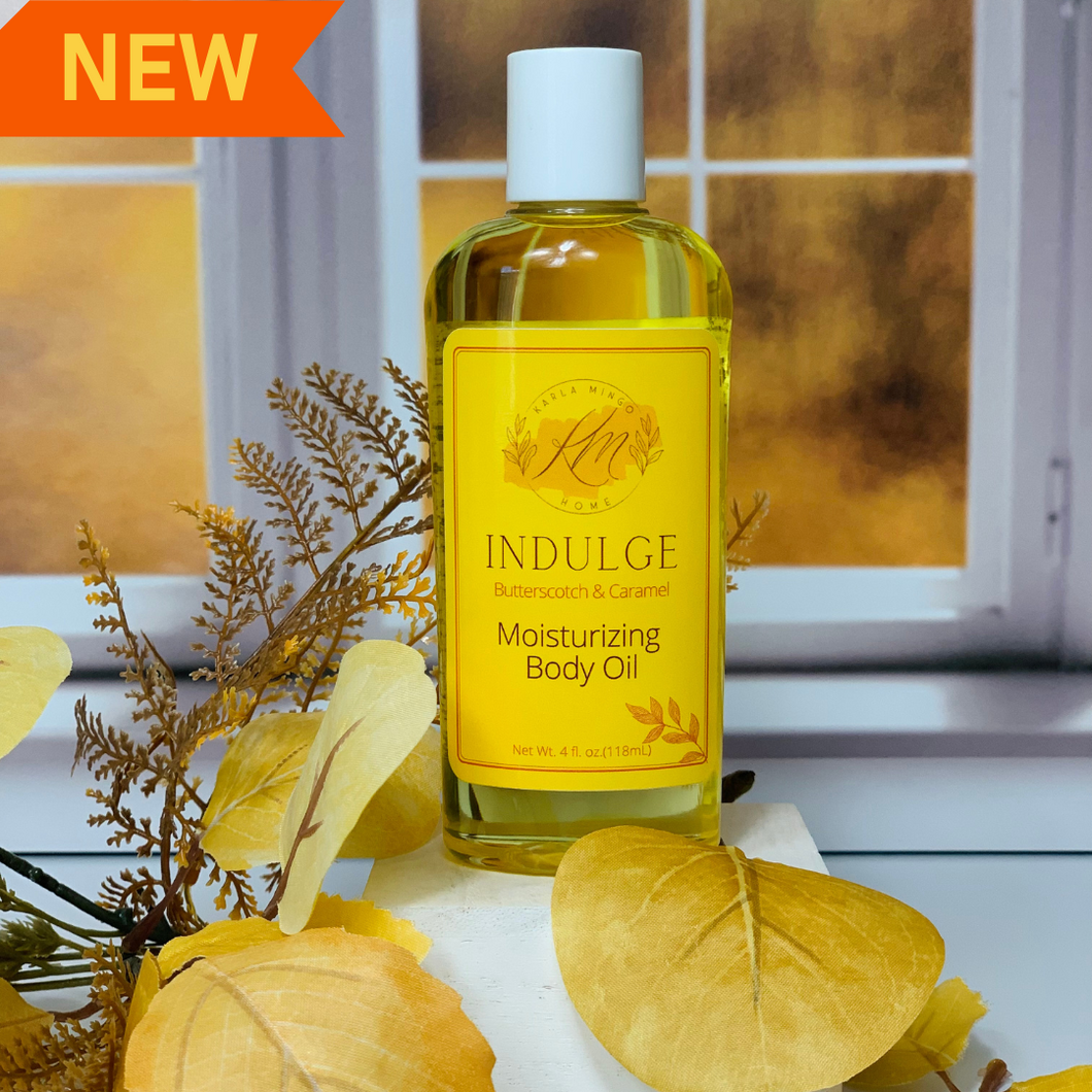 INDULGE Moisturizing Body Oil*Butterscotch and Caramel